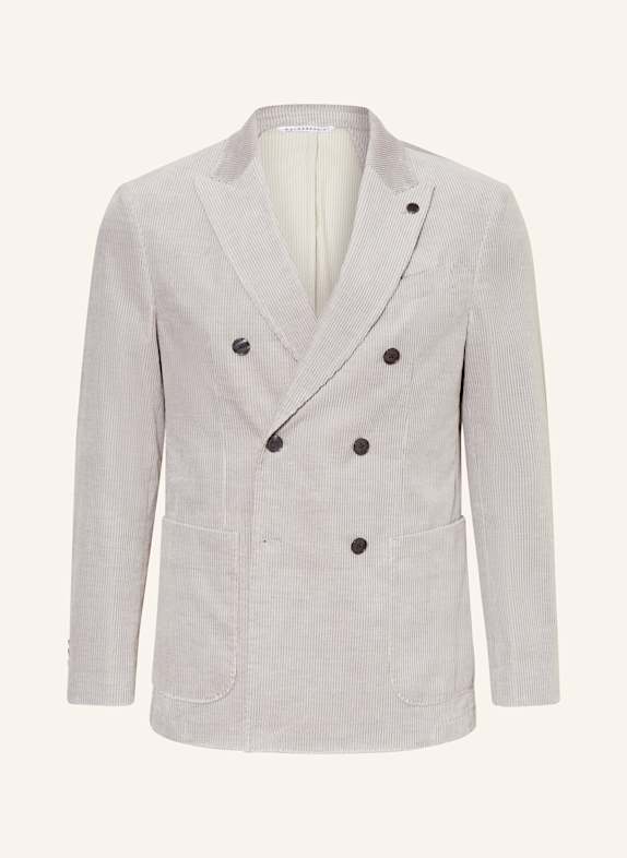BALDESSARINI Veste de costume coupe classique en velours côtelé 9520 Sleet Melange