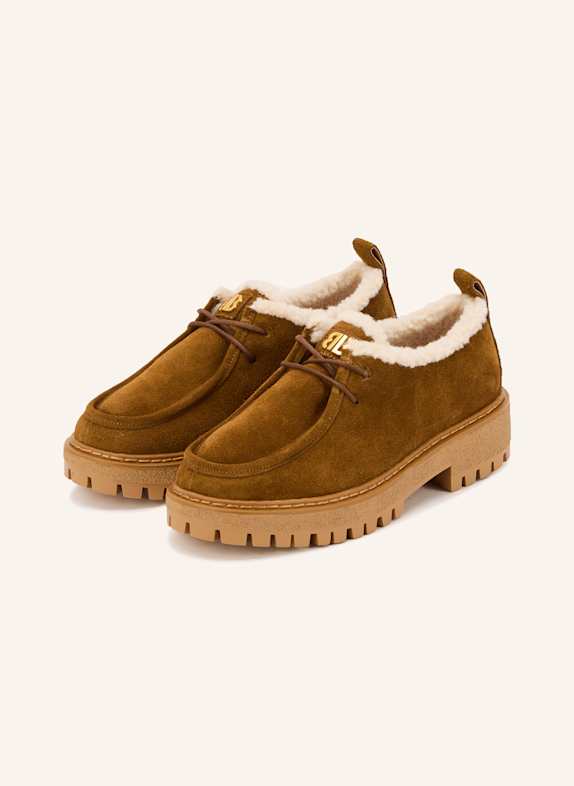 BIBI LOU Plateau-Schnürer COGNAC