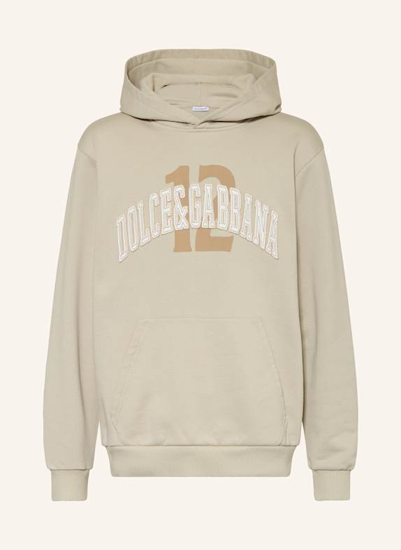 DOLCE & GABBANA Hoodie CREME / WEISS