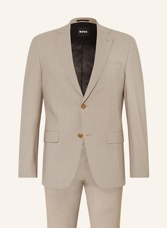 BOSS Anzug HUGE Slim Fit HELLBRAUN