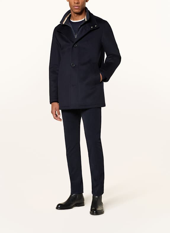 BOSS Wollmantel COXTAN DUNKELBLAU