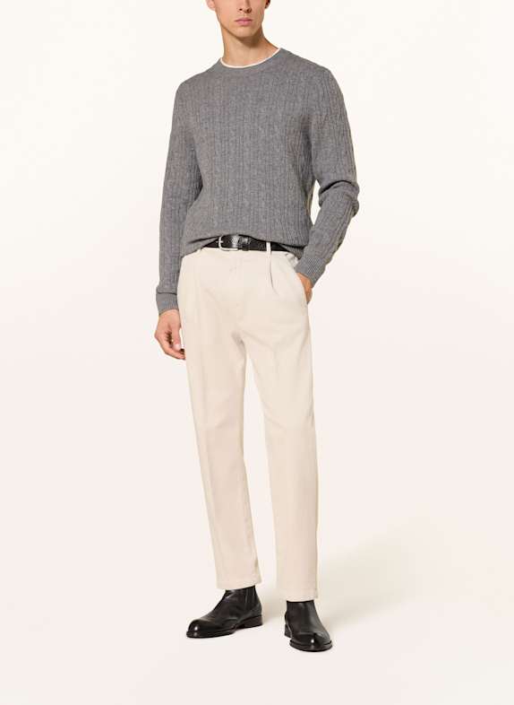 BOSS Sweter HETICO SZARY