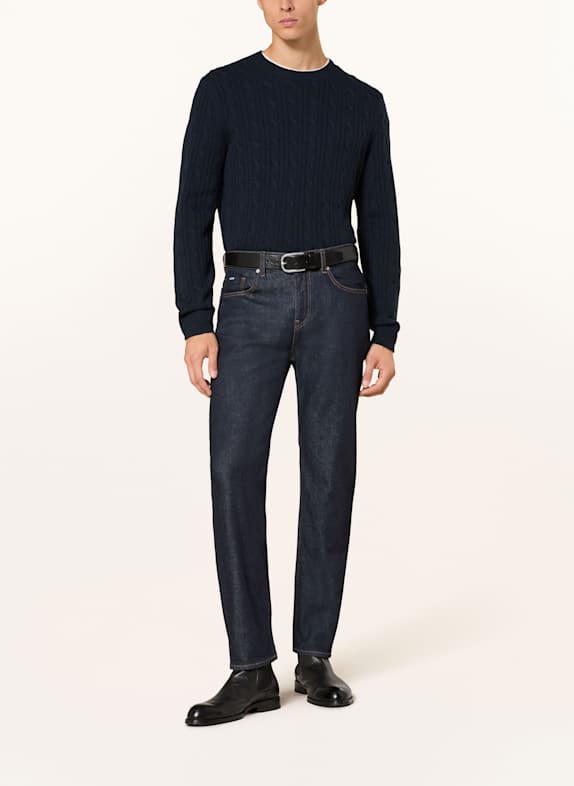 BOSS Sweter HETICO GRANATOWY