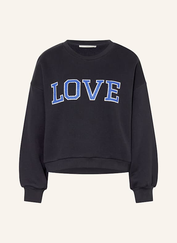 LANIUS sweatshirt DONKERBLAUW / BLAUW