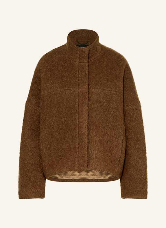 LANIUS Bouclé-Overjacket BRAUN