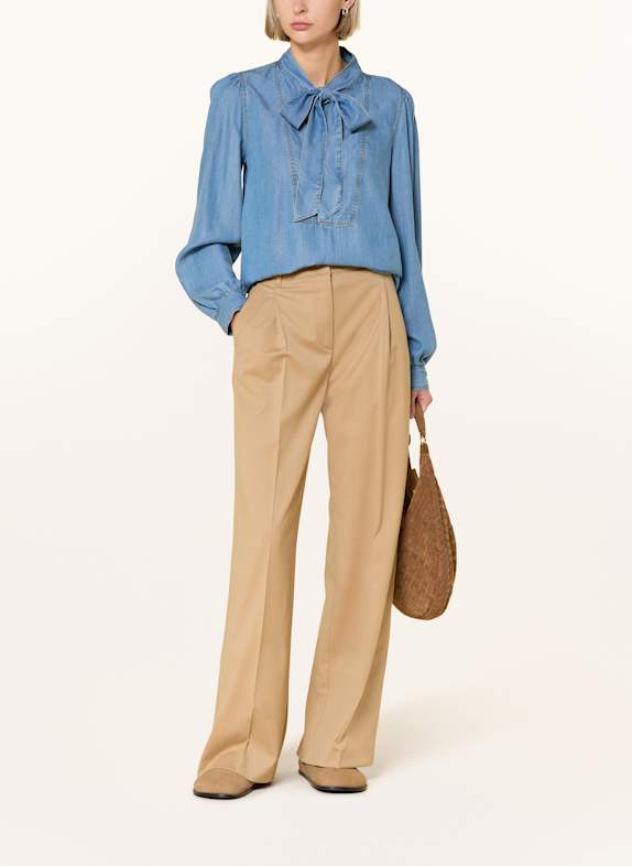 Emily VAN DEN BERGH Overhemdblouse in denimlook BLAUW
