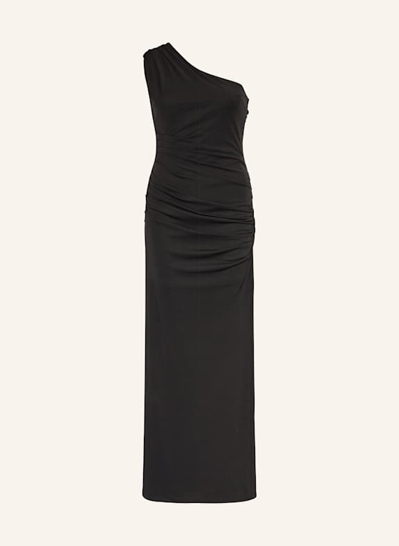 ROTATE One-Shoulder-Kleid SCHWARZ