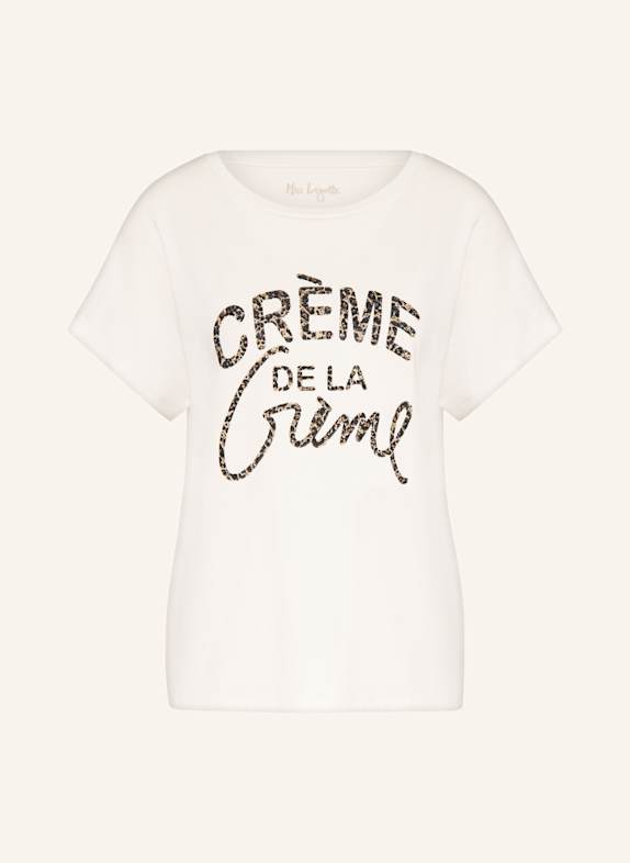 Miss Lagotte T-shirt avec pierres précieuses BLANC