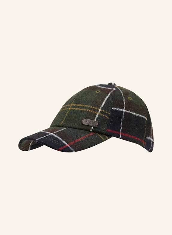 Barbour Cap GARLINGALE DARK GREEN/ WHITE