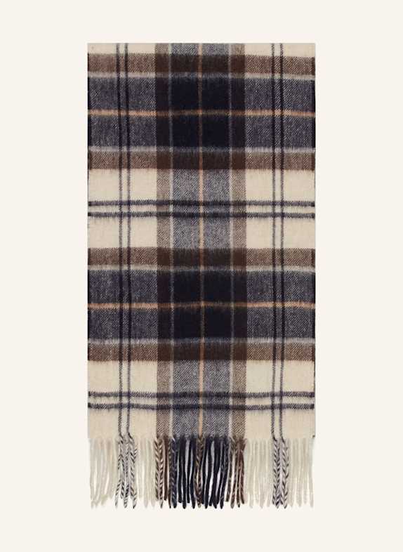 Barbour Scarf ECRU / DARK BLUE / BROWN