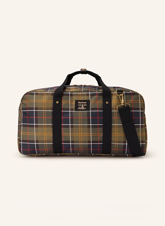 Barbour TORRIDON travel bag OLIVE/ DARK BLUE/ RED