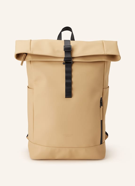 GASTON LUGA Rucksack SPLÄSH 20 l mit Laptop-Fach SCHWARZ / BEIGE