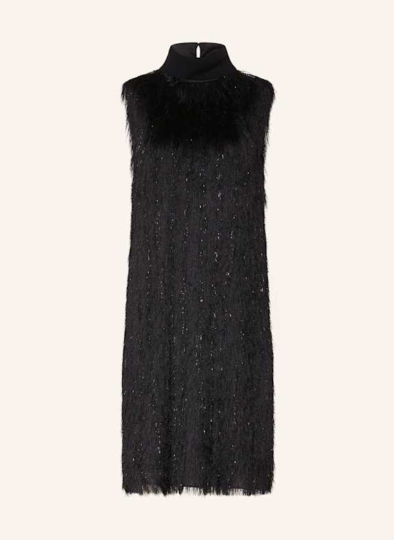 PESERICO Kleid mit Glitzergarn SCHWARZ