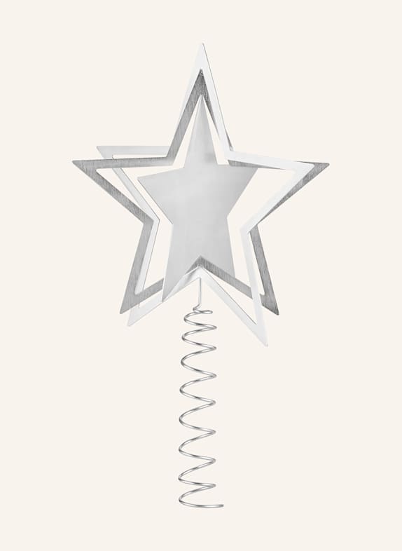 blomus Weihnachtsbaumspitze KITAI SILBER