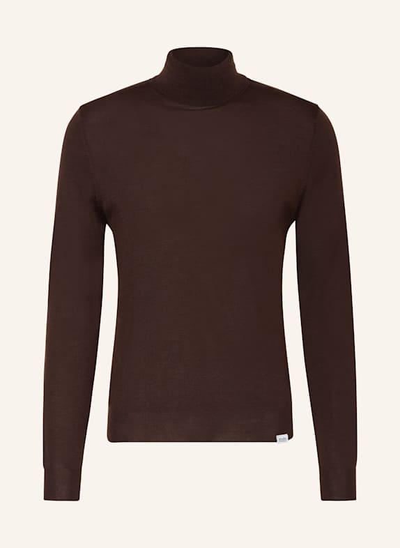 studio seidensticker Rollkragenpullover DUNKELBRAUN