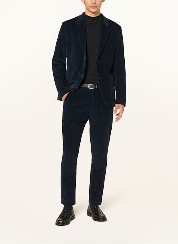 DRYKORN MARLS slim fit colbert van corduroy DONKERBLAUW