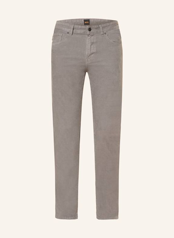 BOSS Cordhose DELAWARE Slim Fit GRAU