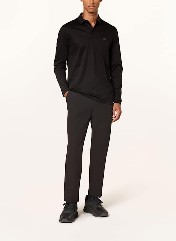 BOSS Jersey-polotröja PIROL Regular Fit SVART