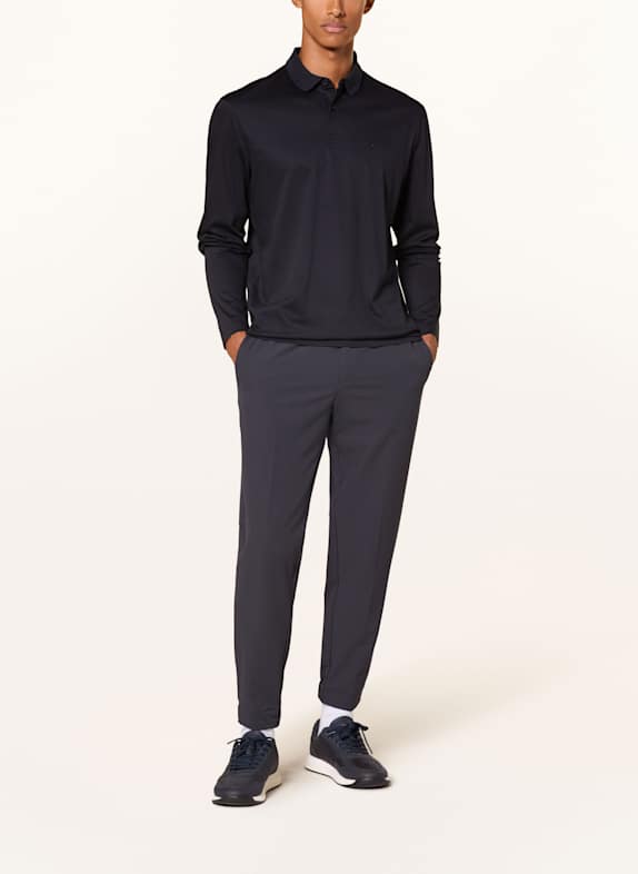 BOSS Jersey poloshirt PIROL Regular Fit DONKERBLAUW