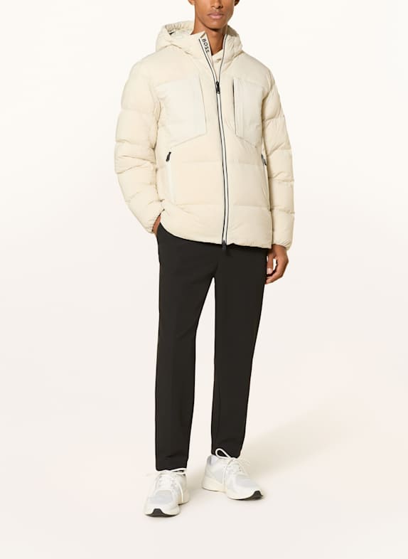 BOSS Donsjack RIPLITE PUFFER ECRU