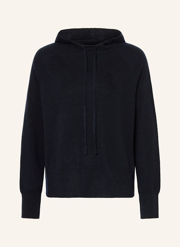 ALLUDE Strick-Hoodie mit Cashmere DUNKELBLAU