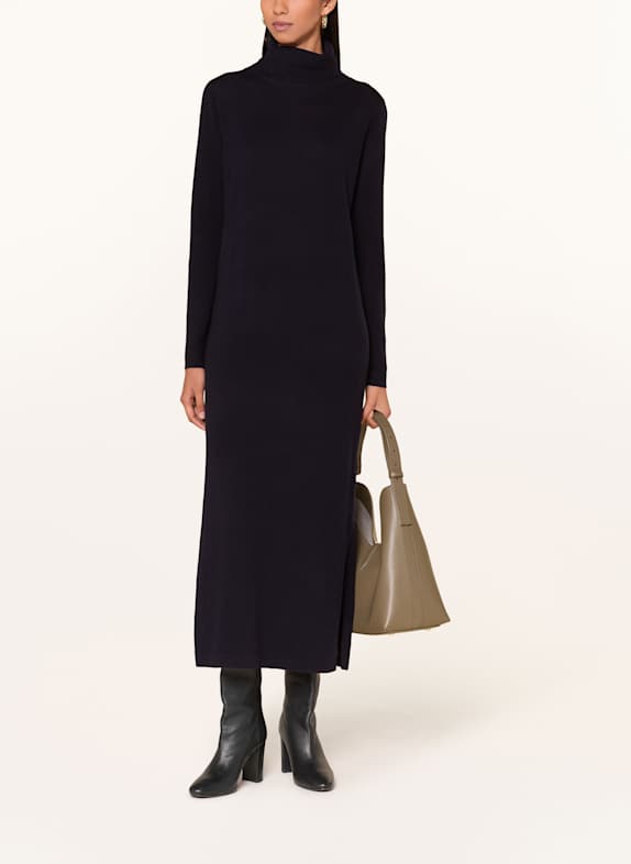 ALLUDE Strickkleid mit Cashmere SCHWARZ