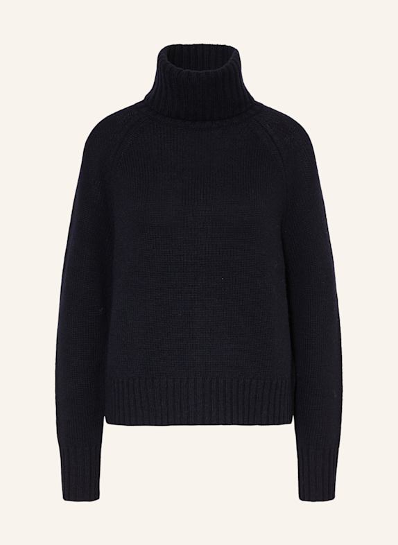 ALLUDE Rollkragenpullover mit Cashmere DUNKELBLAU