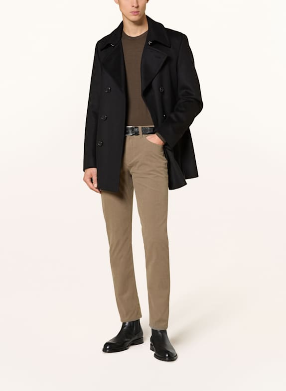 BOSS Cordbyxor DELAWARE Slim Fit 245 OPEN BROWN