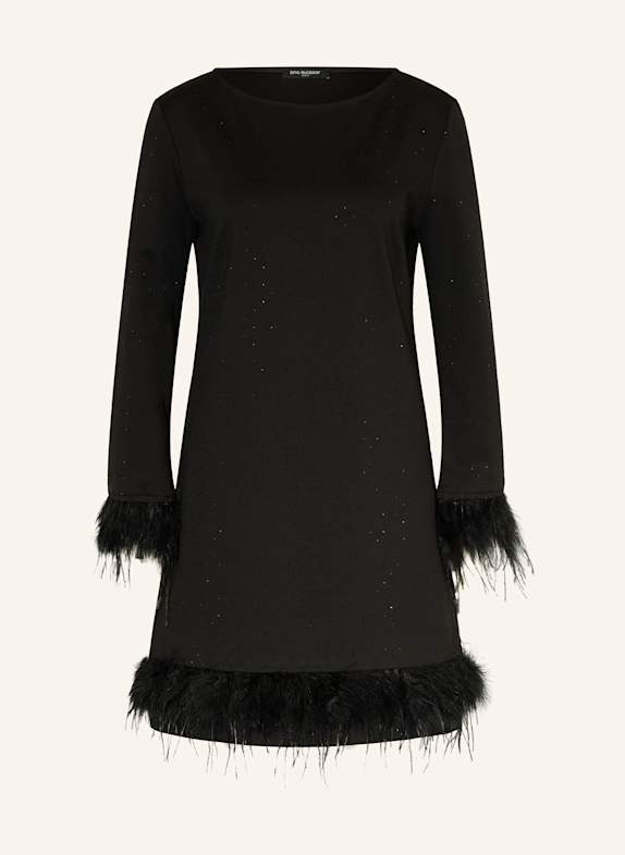 Ana Alcazar Cocktailkleid mit Schmucksteinen SCHWARZ