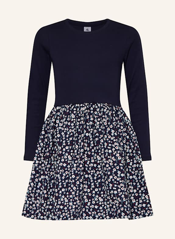 PETIT BATEAU Kleid BLAU / WEISS