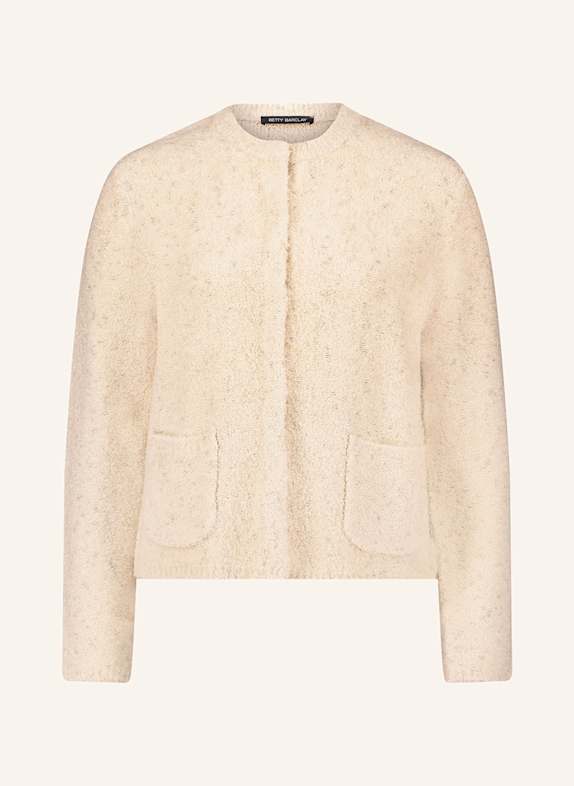 Betty Barclay Strickjacke mit Glitzergarn BEIGE