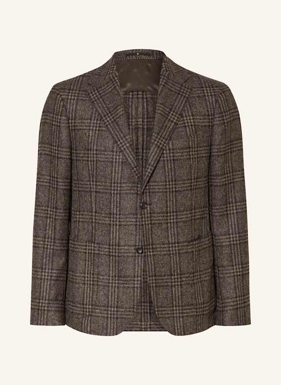 DRESSLER Sakko Regular Fit mit Alpaka BRAUN / DUNKELBRAUN