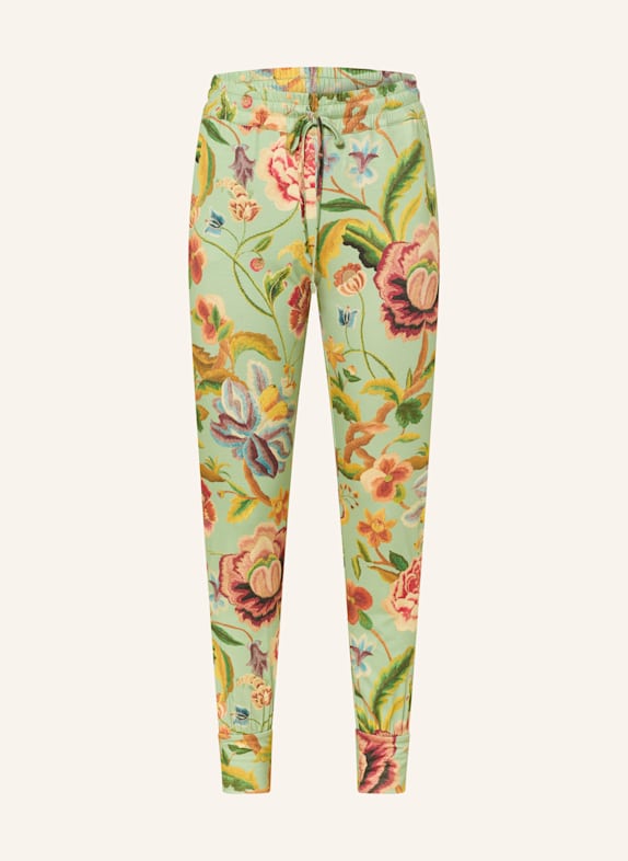 ESSENZA Schlafhose JULES ROSELINA HELLGRÜN / DUNKELORANGE / DUNKELGELB