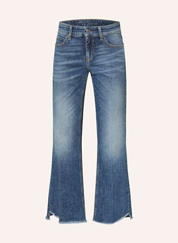 CAMBIO Flared jeans FENJA 5197 mid cross fringed