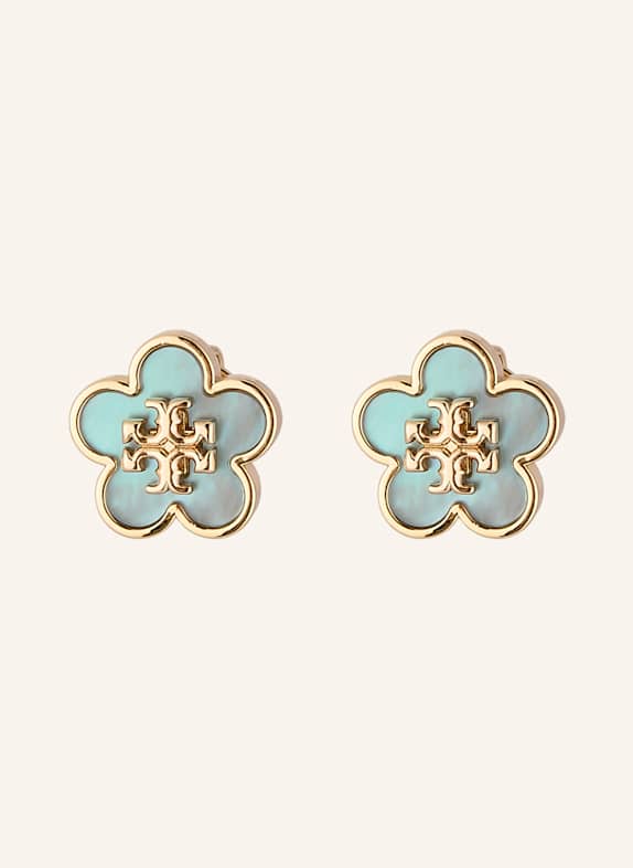 TORY BURCH Earrings KIRA LIGHT BLUE/ GOLD
