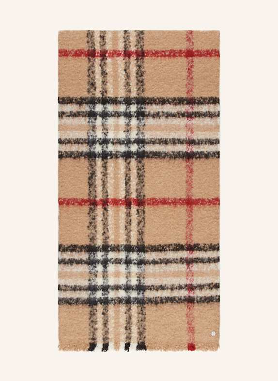 FRAAS Schal BEIGE / SCHWARZ / ROT