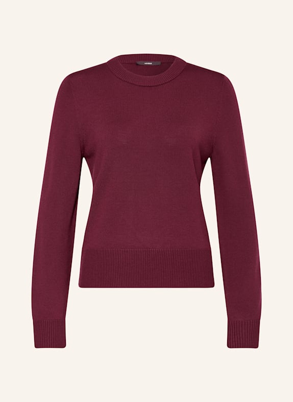 windsor. Pullover aus Merinowolle DUNKELROT