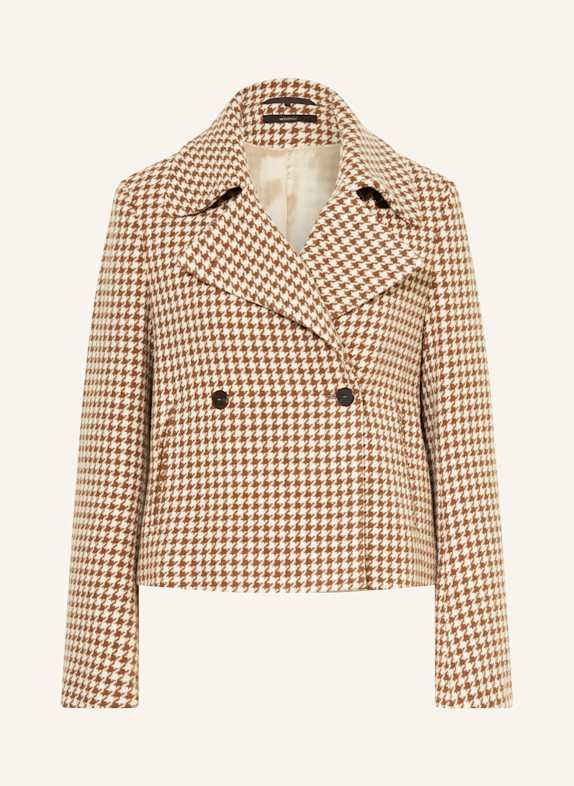 windsor. Kurtka ECRU / BRĄZOWY