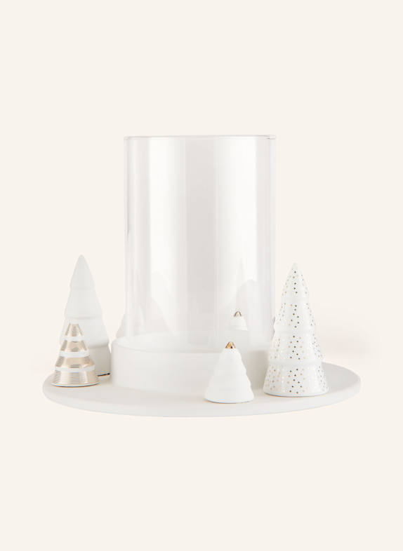 RÄDER Windlicht TANNEN CREME / WEISS / GOLD