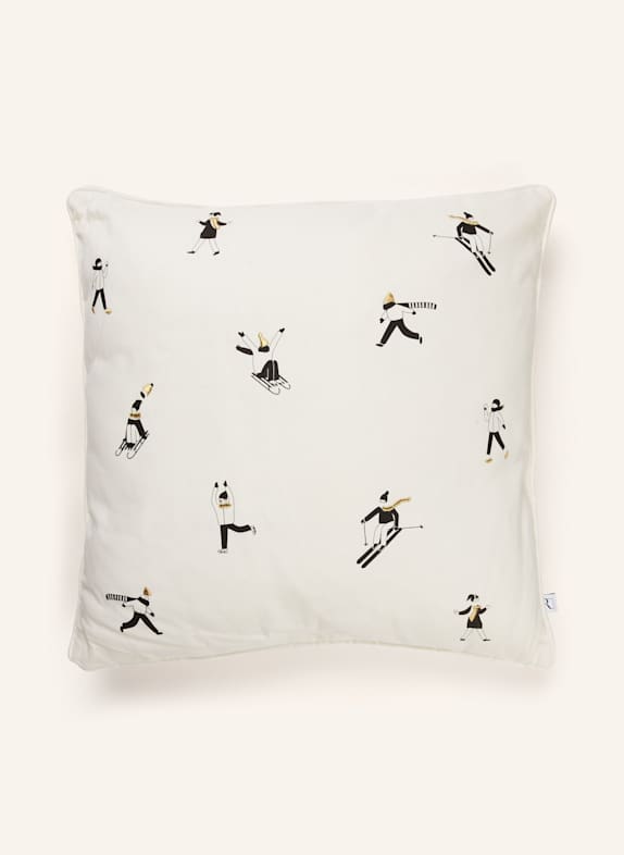 RÄDER Dekokissen WEISS / SCHWARZ / GOLD