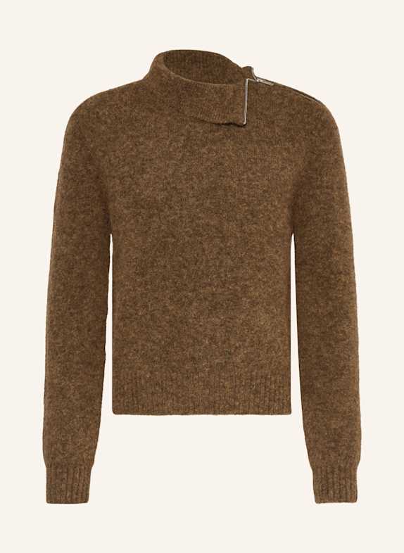 ISABEL MARANT Rollkragenpullover ALIOCHA mit Alpaka KHAKI