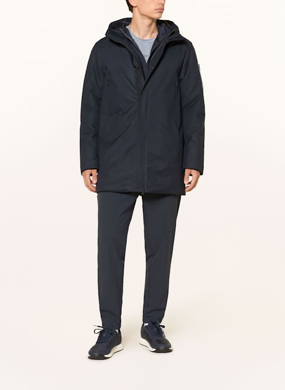 BOSS Parka HEXATECH ALBASTRU ÎNCHIS