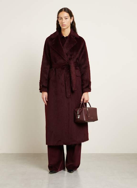 Max Mara Alpaka-Mantel ALBATA DUNKELROT