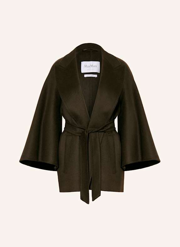 Max Mara Kamelhaar-Jacke VERNA mit 3/4-Arm KHAKI
