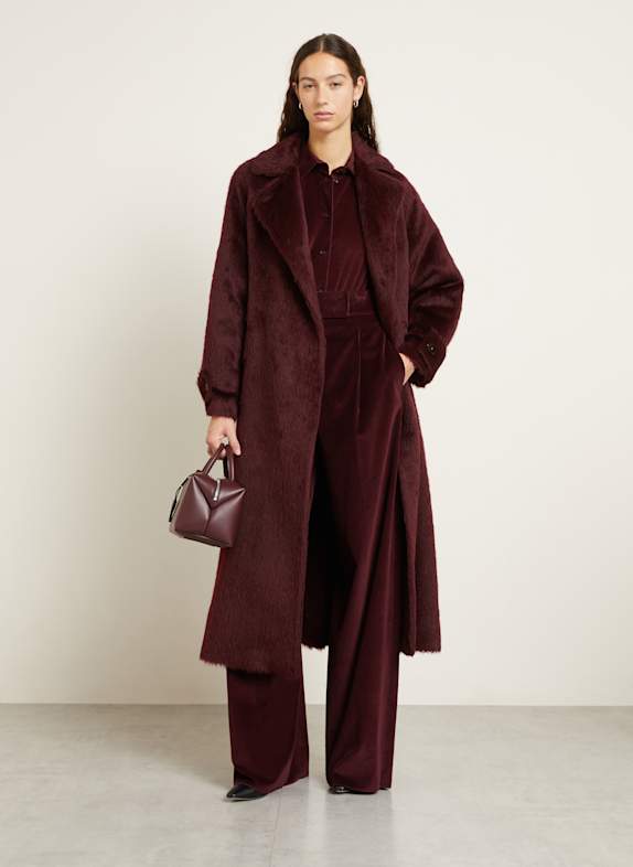 Max Mara Marlenehose BOSSO aus Cord DUNKELROT