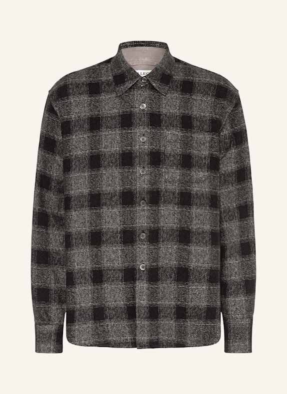 OUR LEGACY Flanell-Overshirt ABOVE SCHWARZ / GRAU / HELLGRAU