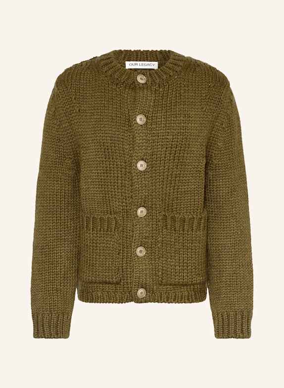 OUR LEGACY Strickjacke mit Alpaka OLIV