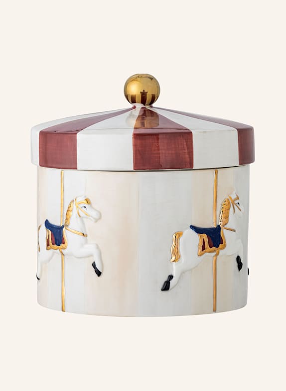 Bloomingville Boîte de rangement MERRY-GO-ROUND CRÈME / BLANC / ROUGE
