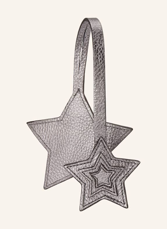 abro Taschenanhänger CHARM DOUBLE STAR SILBER