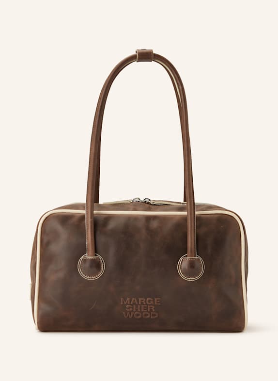 MARGE SHERWOOD Kabelka přes rameno SOFT BOSTON HNĚDÁ